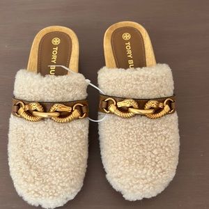 NEW TORY BURCH JESSA SHEARLING CLOG